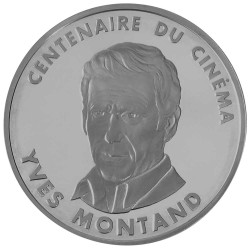 100 Francs Argent France BE 1995 - Centenaire du cinéma : Yves Montand