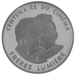 100 Francs Argent France BE 1995 - Centenaire du cinéma : Frères Lumières