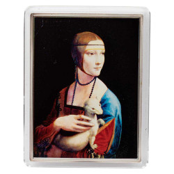 1 Dollar Argent plaqué Salomon BE 2014 - "La Dame à l'Hermine" de Léonard de Vinci