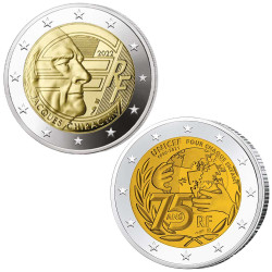 Lot 2 x 2 Euro France BE 2022-2021