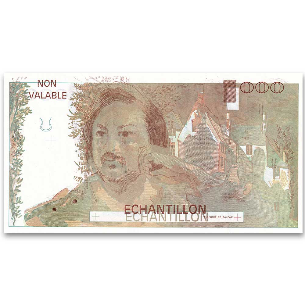100 Francs Balzac 1980 - Échantillon