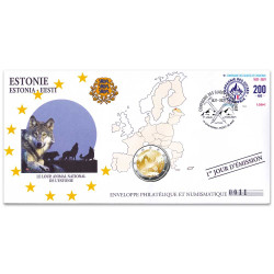 2 Euro Estonie 2021 - Le Loup