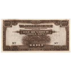 100 Dollars Malaisie 1944
