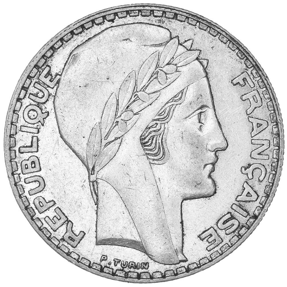 20 Francs Argent Turin 1936