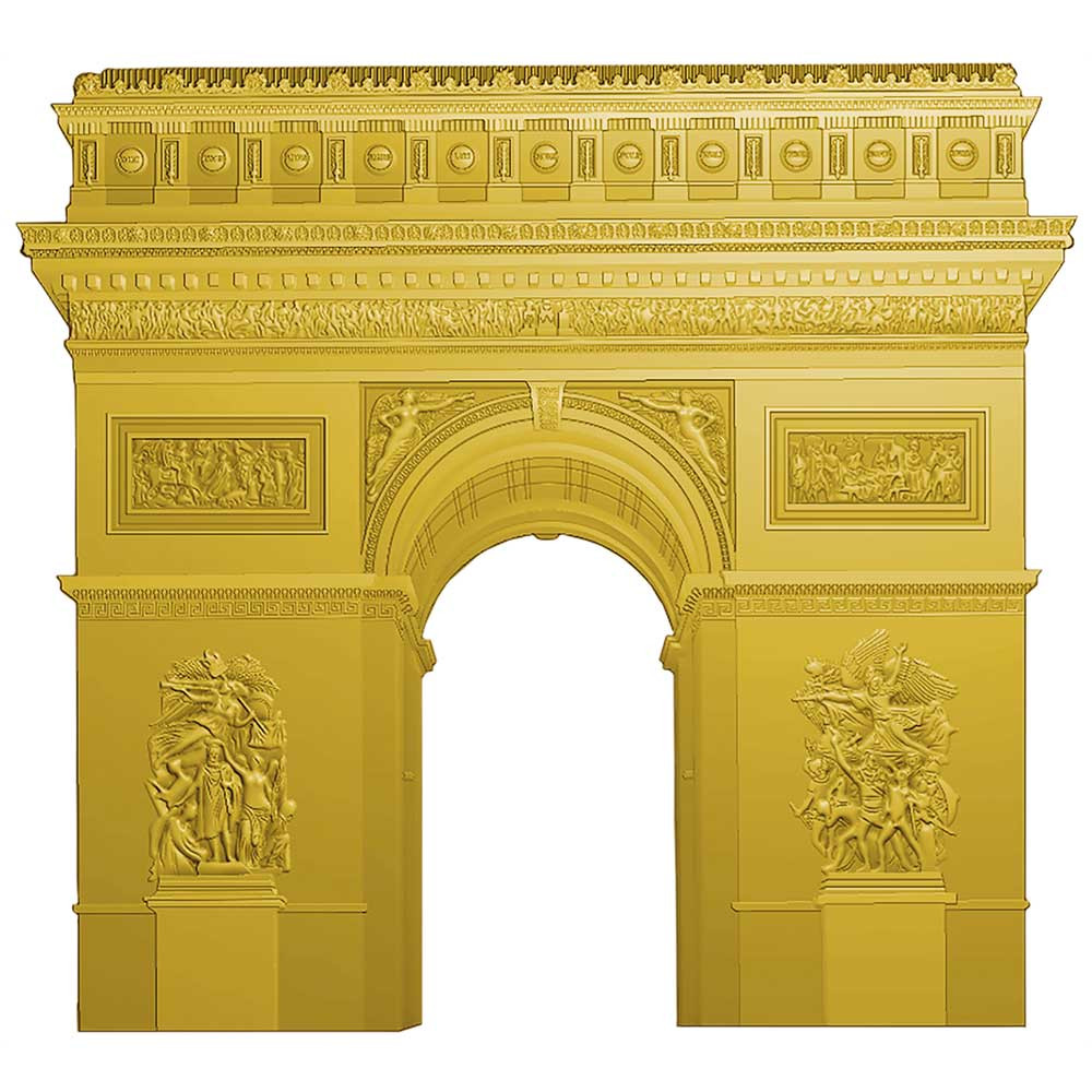 500 Francs Cameroun 2021 doré - Arc de Triomphe