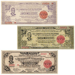 Lot 3 Billets Philippines 1942