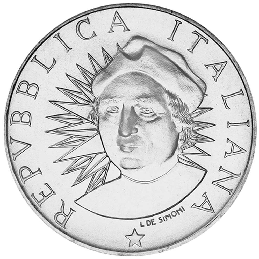 500 Lires Argent Italie - 100 ans découverte de l’Amérique