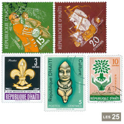 25 timbres Haïti