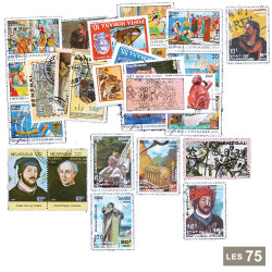 75 timbres Christophe Colomb