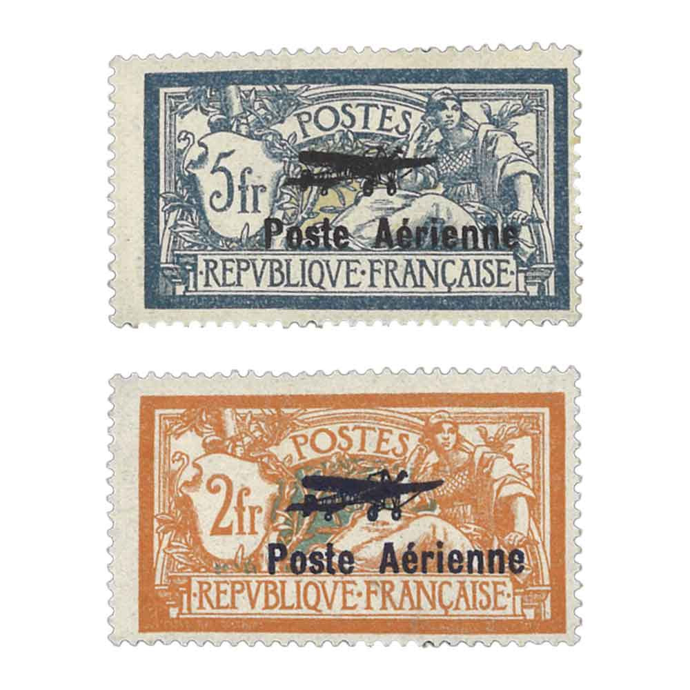 2 timbres Poste aérienne de 1900 à 1906