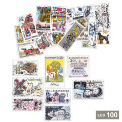 100 timbres Tchécoslovaquie GF