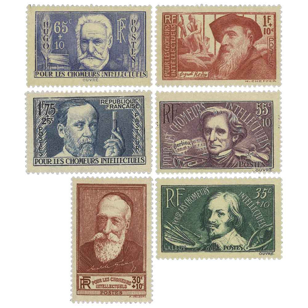 6 timbres chômeurs intellectuels