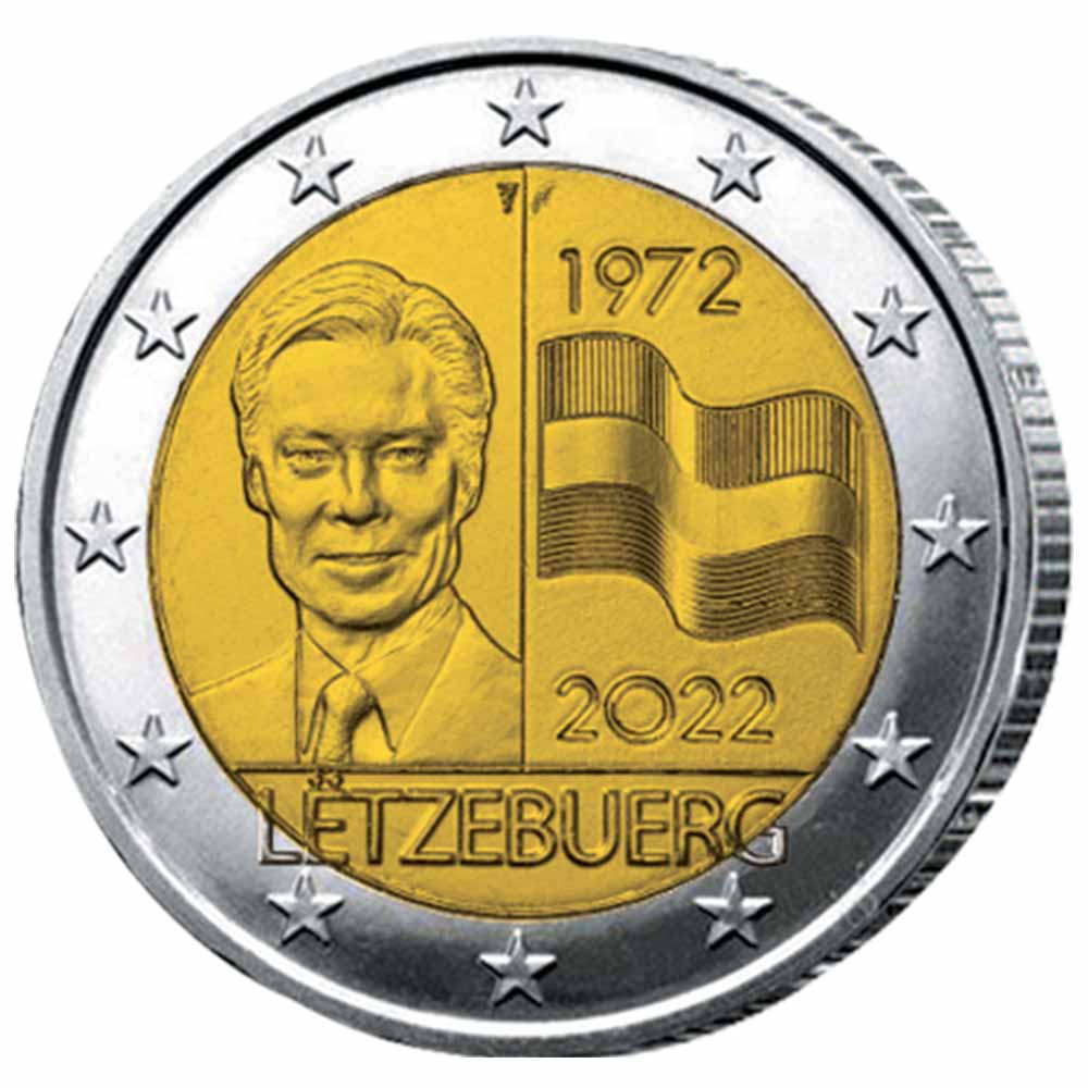 2 Euro Luxembourg 2022 - 50e anniversaire du drapeau luxembourgeois