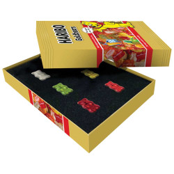 6 x 1 Dollar Argent BE 2022 colorisés - Ours d’Or HARIBO