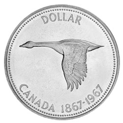 1 Dollar Argent Canada 1967...
