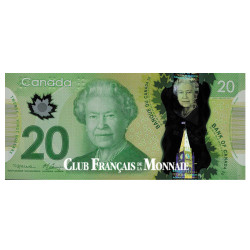 Billet 20 Dollar Canada - Reine d'Angleterre