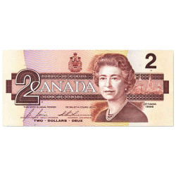 Billet 2 Dollars Canada 1986