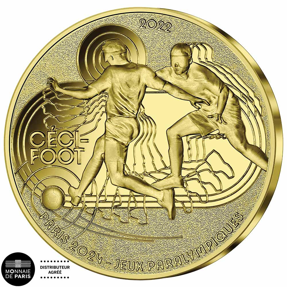 50 Euro Or France BE 2022 - Cécifoot