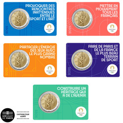 Lot des 5 x 2 Euro France...