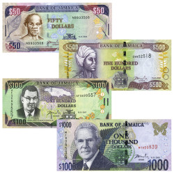 4 billets Jamaïque 2007-2008