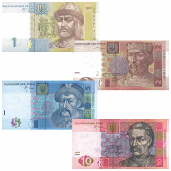 4 billets Ukraine 2004-2011