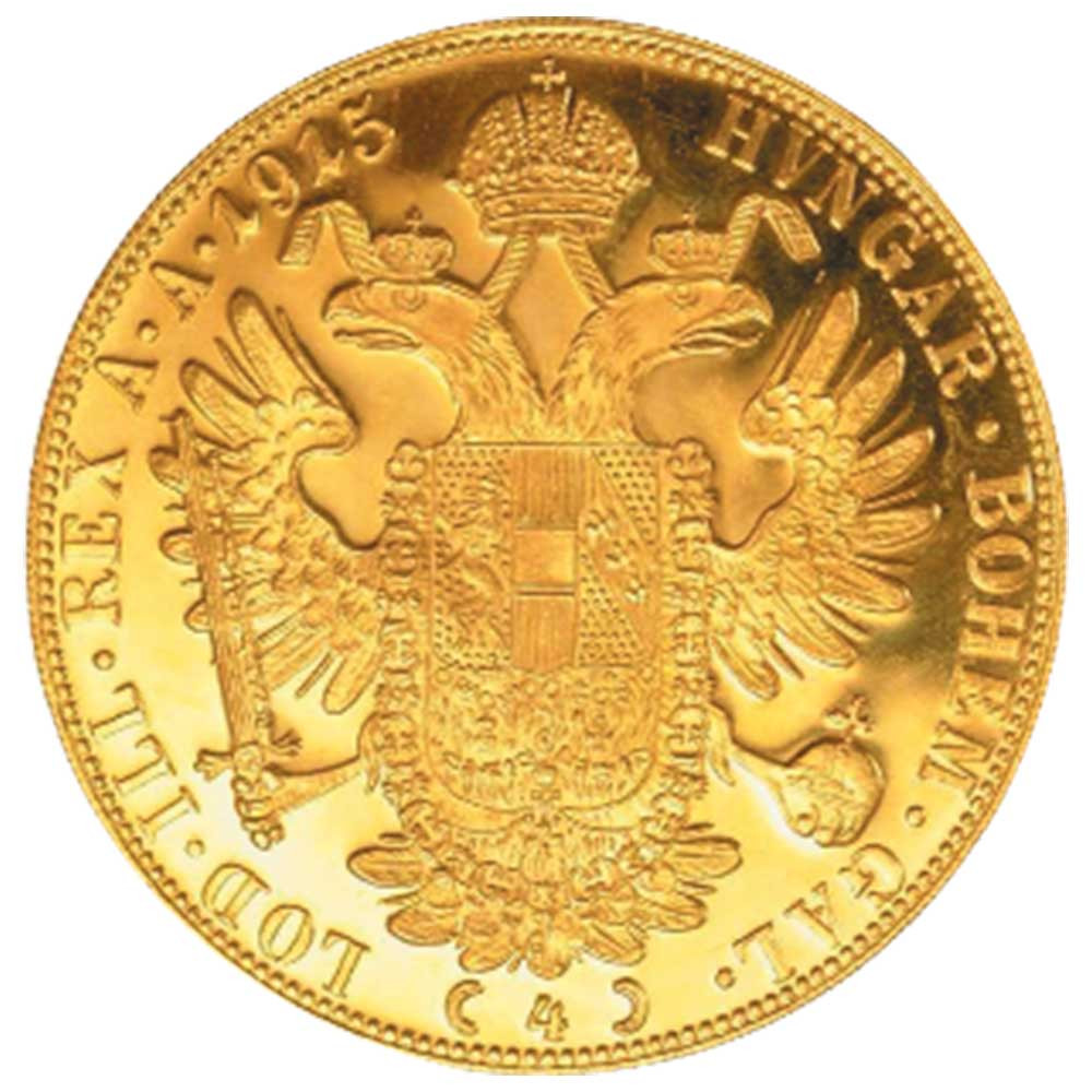 1915 Autriche 4 Ducats Or Trésor du Patrimoine