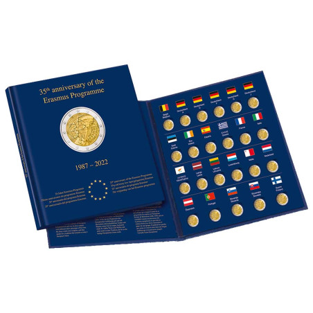 Album numismatique pour collection pièce de monnaie