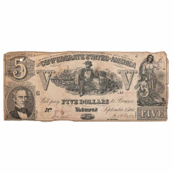 5 Dollars USA 1861 - États...