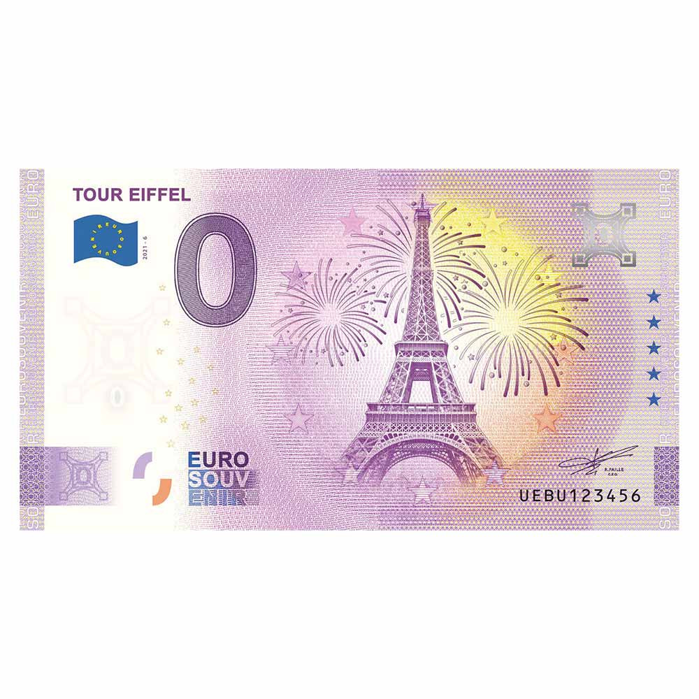 Billet Souvenir 0 Euro - Tour Eiffel