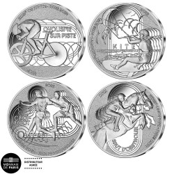 Lot 4 x 10 Euro Argent France BE 2022