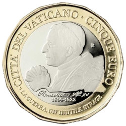 5 Euro Vatican BE 2022 -...