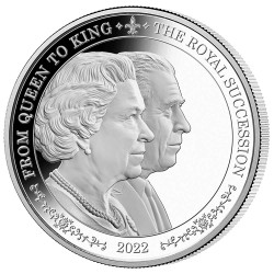 5 Dollars Argent BE 2022 - La succession royale