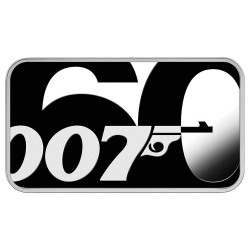 1 Dollar Argent BU 2022 colorisée - 60 ans de James Bond