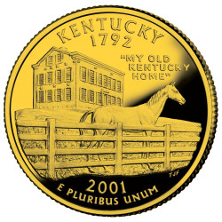 1/4 Dollar doré Kentucky