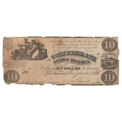 10 Dollars USA 1861 - États confédérés d’Amérique