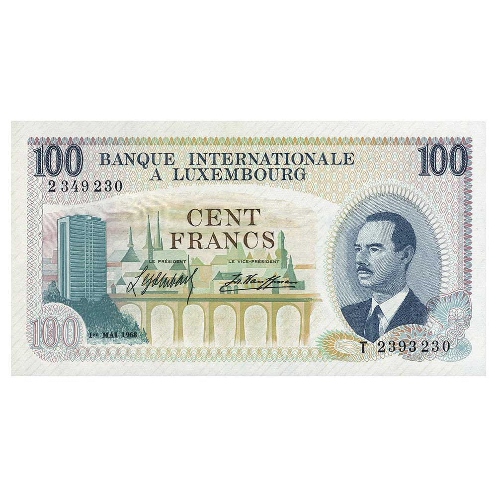 100 Francs Luxembourg 1968