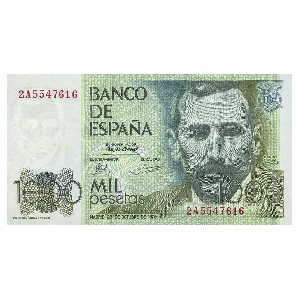 1000 Pesetas Espagne 1979 - Benito Pérez Galdós