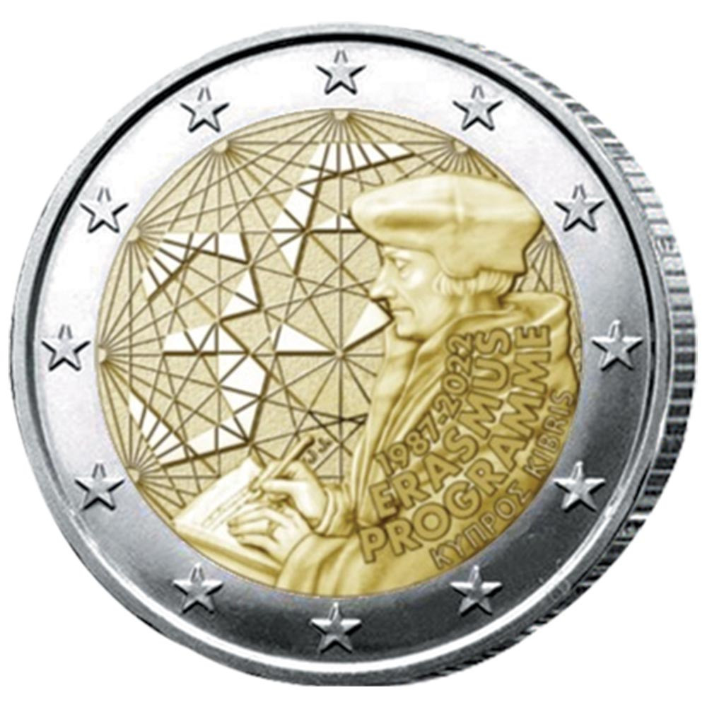 2 Euro Chypre 2022 - 35 ans Erasmus
