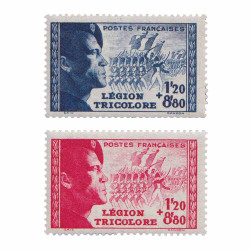 2 timbres Légion tricolore