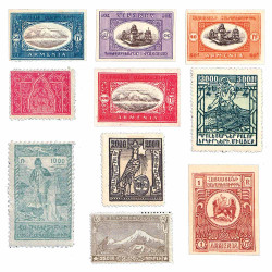 10 timbres Arménie*