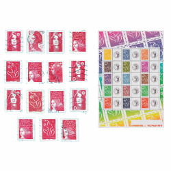 Lot des timbres Rouges*