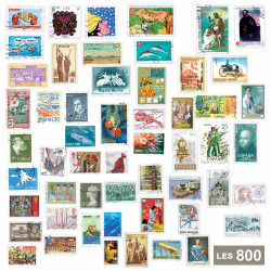 Lot de 800 timbres pays...