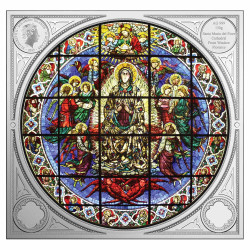 15 Dollars Argent Salomon BU 2022 colorisée - Rosace de Sainte-Marie-de-la-Fleur