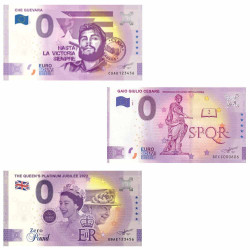3 Billets Souvenirs 0 Euro