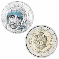 Lot des monnaies Mère Teresa