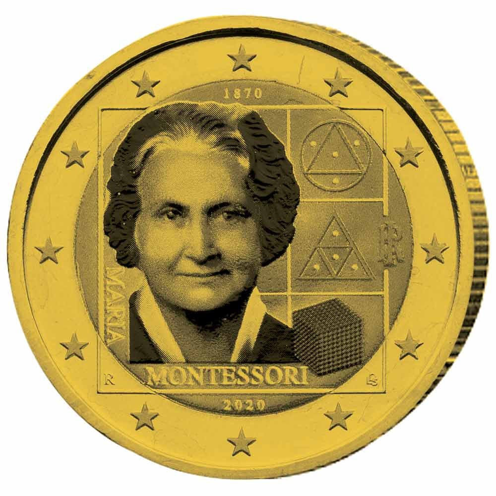 2 Euro Italie dorée - Maria Montessori