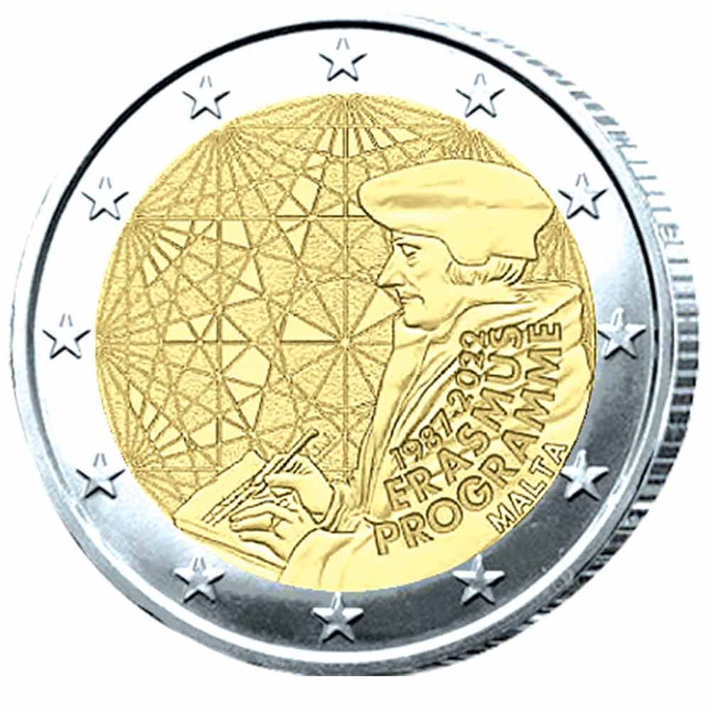 2 Euro Malte BU 2022 - 35 ans Erasmus