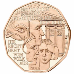 5 Euro Autriche 2022 - Démocratie