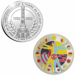 Lot 2 x 10 Euro Argent BE 2022
