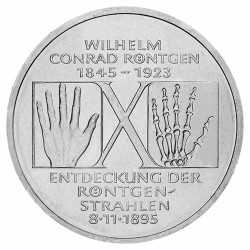 10 Mark Argent Allemagne - Wilhelm Conrad Röntgen : 100 ans des rayons X